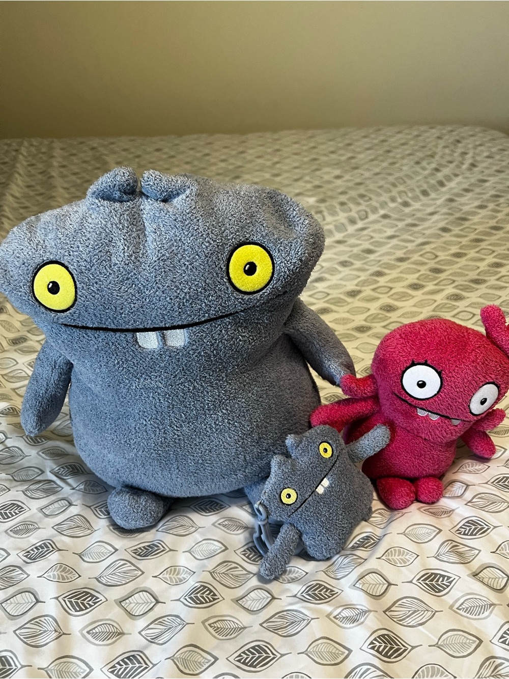 Uglydoll Plush Lot of 3 - Bado, Bado Clip & Moxy 2002